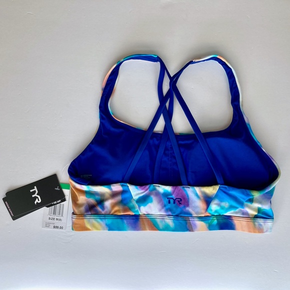 NWT TYR JoJo Top Bikini Sports Bra Size M 8 28" to 34" Band Medium Support NIP - Picture 8 of 16